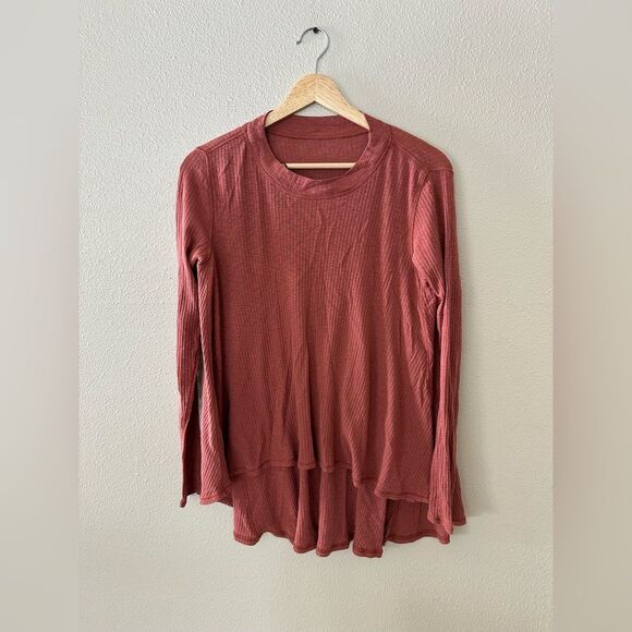 Lululemon Dare to Drape Long Sleeve Tee Rustic Clay - Picture 2 of 8